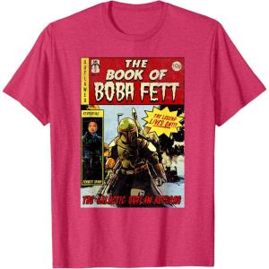 image:imageStar Wars The Book Of Boba Fett Comic Cover TShirtRed Heather