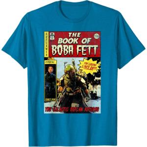 image:imageStar Wars The Book Of Boba Fett Comic Cover TShirtSapphire Blue