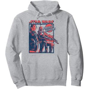 image:imageStar Wars The Book Of Boba Fett Fennec Shand Bounty Hunters Pullover HoodieHeather Grey