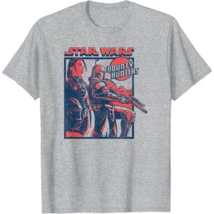 image:imageStar Wars The Book Of Boba Fett Fennec Shand Bounty Hunters TShirtHeather Grey