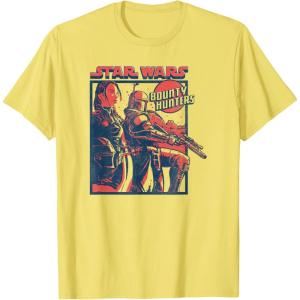 image:imageStar Wars The Book Of Boba Fett Fennec Shand Bounty Hunters TShirtLemon Yellow