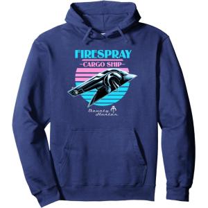 image:imageStar Wars The Book Of Boba Fett Firespray Cargo Ship Logo Pullover HoodieNavy Blue