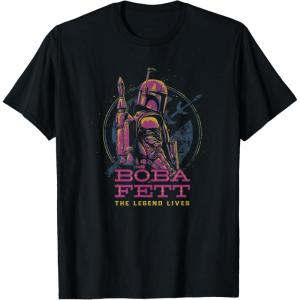 image:imageStar Wars The Book Of Boba Fett Galactic Neon Poster TShirtBlack