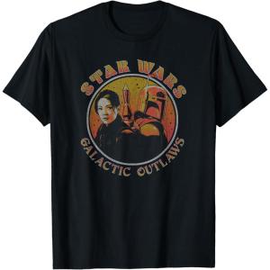 image:imageStar Wars The Book Of Boba Fett Galactic Outlaws Vintage TShirtBlack