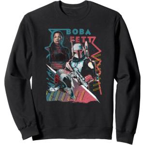image:imageStar Wars The Book Of Boba Fett Group Shot Geometric Poster SweatshirtBlack