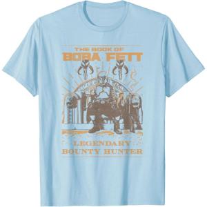 image:imageStar Wars The Book Of Boba Fett Line Art Logo TShirtBaby Blue
