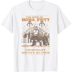 image:imageStar Wars The Book Of Boba Fett Line Art Logo TShirtWhite