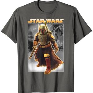 image:imageStar Wars The Book Of Boba Fett Photo Real Poster TShirtAsphalt Grey