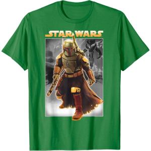 image:imageStar Wars The Book Of Boba Fett Photo Real Poster TShirtKelly Green