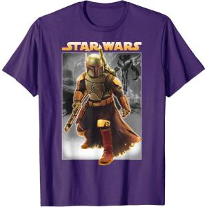 image:imageStar Wars The Book Of Boba Fett Photo Real Poster TShirtPurple