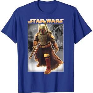 image:imageStar Wars The Book Of Boba Fett Photo Real Poster TShirtRoyal Blue
