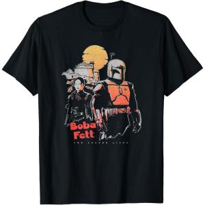 image:imageStar Wars The Book Of Boba Fett Retro Color Pop Poster TShirtBlack