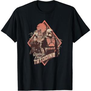 image:imageStar Wars The Book Of Boba Fett Vintage Color Pop Poster TShirtBlack