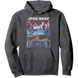 image:imageStar Wars Visions 9th Jedi Stacked Panels Pullover HoodieDark Heather Grey