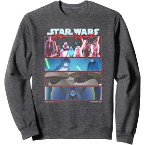 image:imageStar Wars Visions 9th Jedi Stacked Panels SweatshirtDark Heather Grey