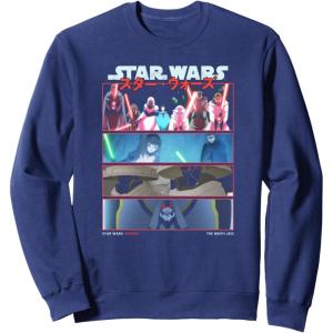 image:imageStar Wars Visions 9th Jedi Stacked Panels SweatshirtNavy Blue