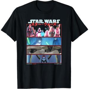 image:imageStar Wars Visions 9th Jedi Stacked Panels TShirtBlack