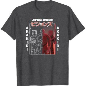 image:imageStar Wars Visions Akakiri Spit Poster TShirtDark Heather Grey