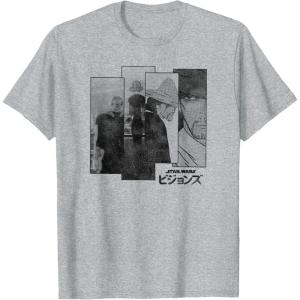 image:imageStar Wars Visions Akakiri Split Panels TShirtHeather Grey