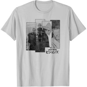 image:imageStar Wars Visions Akakiri Split Panels TShirtSilver Grey