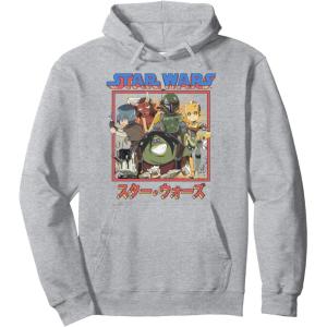 image:imageStar Wars Visions Anime Group Poster Pullover HoodieHeather Grey