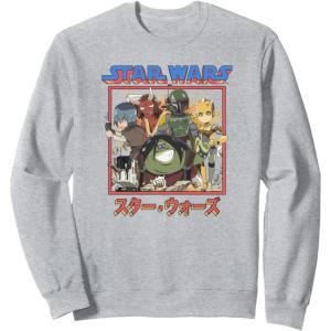image:imageStar Wars Visions Anime Group Poster SweatshirtHeather Grey