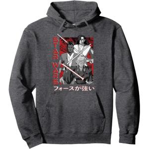 image:imageStar Wars Visions Anime Kanji Poster Pullover HoodieDark Heather Grey