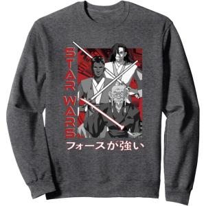 image:imageStar Wars Visions Anime Kanji Poster SweatshirtDark Heather Grey