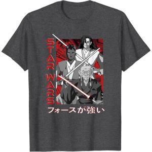 image:imageStar Wars Visions Anime Kanji Poster TShirtDark Heather Grey