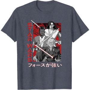 image:imageStar Wars Visions Anime Kanji Poster TShirtHeather Blue