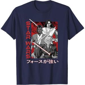 image:imageStar Wars Visions Anime Kanji Poster TShirtNavy Blue