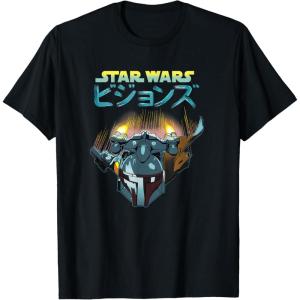 image:imageStar Wars Visions Boba Fett Jets Poster TShirtBlack