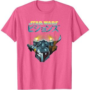image:imageStar Wars Visions Boba Fett Jets Poster TShirtPink Heather