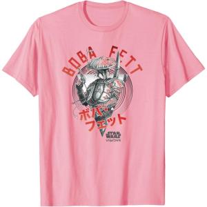 image:imageStar Wars Visions Boba Fett Kanji Poster TShirtPink