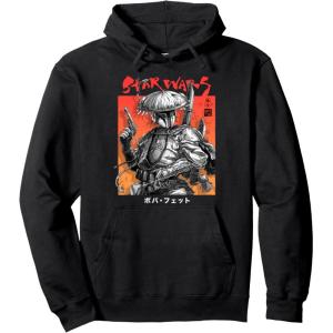 image:imageStar Wars Visions Boba Fett Samurai Poster Pullover HoodieBlack
