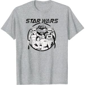 image:imageStar Wars Visions Dark Side Poster TShirtHeather Grey