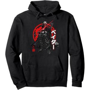 image:imageStar Wars Visions Darth Vader Kanji Poster Pullover HoodieBlack