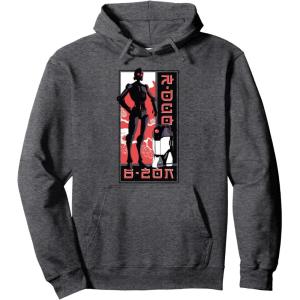image:imageStar Wars Visions Droid Kanji Box Up Pullover HoodieDark Heather Grey