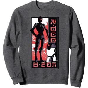image:imageStar Wars Visions Droid Kanji Box Up SweatshirtDark Heather Grey