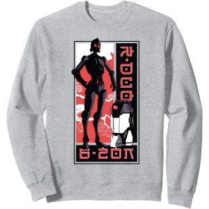 image:imageStar Wars Visions Droid Kanji Box Up SweatshirtHeather Grey