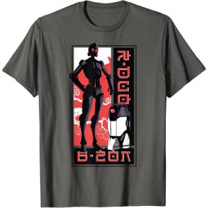 image:imageStar Wars Visions Droid Kanji Box Up TShirtAsphalt Grey