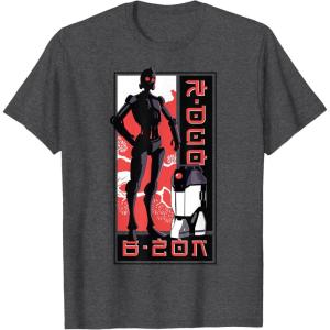 image:imageStar Wars Visions Droid Kanji Box Up TShirtDark Heather Grey