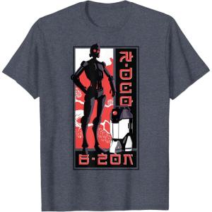 image:imageStar Wars Visions Droid Kanji Box Up TShirtHeather Blue