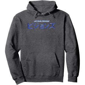 image:imageStar Wars Visions Kanji Combined Logo Pullover HoodieDark Heather Grey