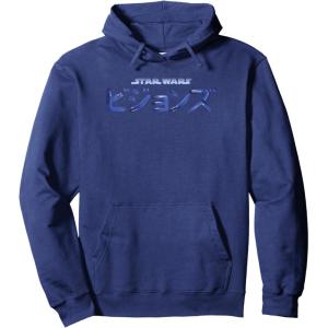 image:imageStar Wars Visions Kanji Combined Logo Pullover HoodieNavy Blue