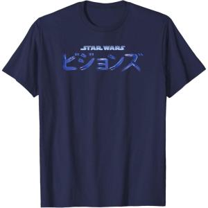 image:imageStar Wars Visions Kanji Combined Logo TShirtNavy Blue