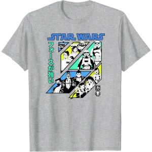 image:imageStar Wars Visions Kanji Slant Panels TShirtHeather Grey