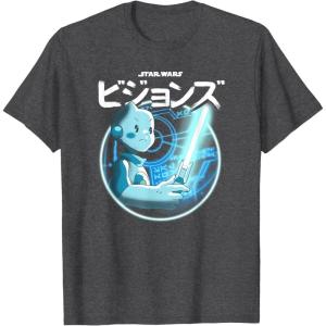 image:imageStar Wars Visions Light Saber Logo TShirtDark Heather Grey