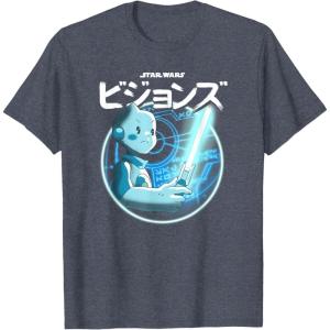 image:imageStar Wars Visions Light Saber Logo TShirtHeather Blue