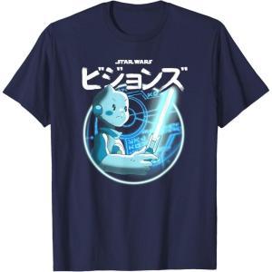 image:imageStar Wars Visions Light Saber Logo TShirtNavy Blue